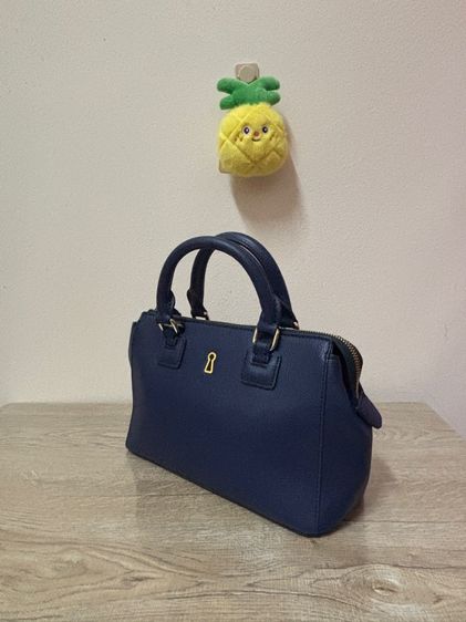 กระเป๋าถือทรง Satchel สีน้ำเงินกรมท่า รูปที่ 5