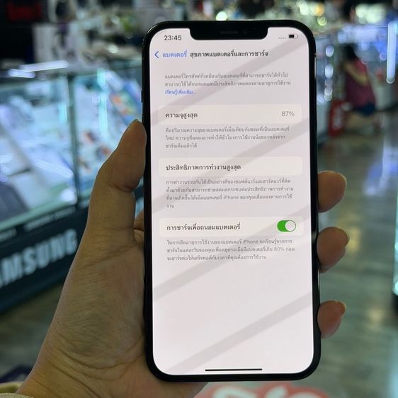 iPhone12 Pro Max 128GB สีฟ้า เครื่องศูนย์ โมเดลTH สภาพสวยมากๆ🥰🥰 รูปที่ 7