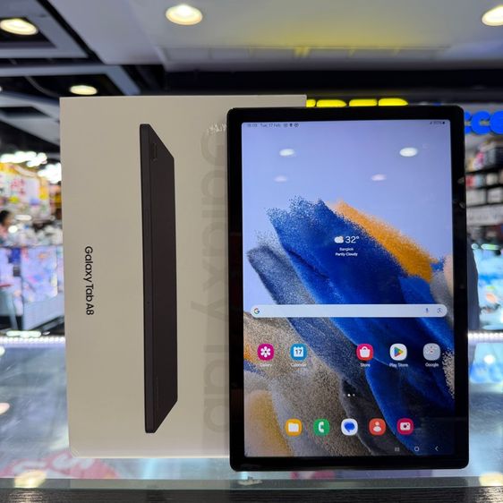 64 GB Samsung Tab A8 10.5" ใส่ซิม(CellularและWiFi) สีดำ เครื่องศูนย์ สภาพสวยมาก จอ10.5นิ้ว แรม4รอม64 🔥🔥