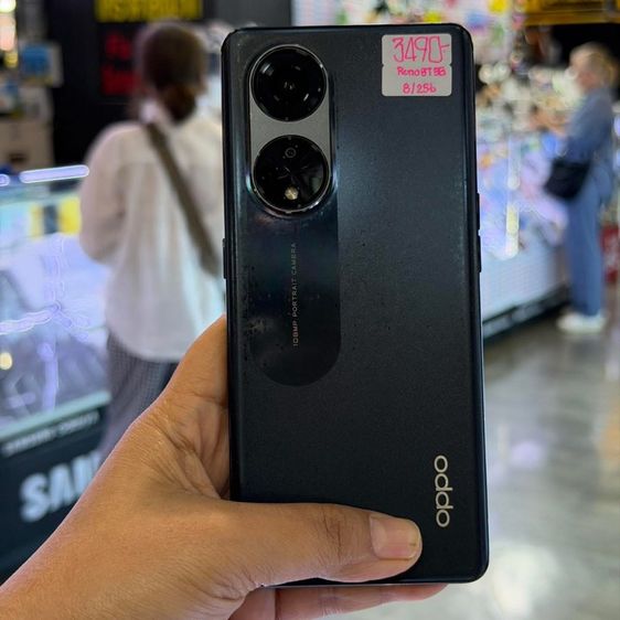 Oppo Reno 8T 5G 256GB สีดำ เครื่องศูนย์ สภาพสวยมาก หลังมีรอยเคส จอ6.7นิ้ว แรม8รอม256 Snap695 5G กล้อง108ล้าน(3ตัว)🔥🔥 รูปที่ 2