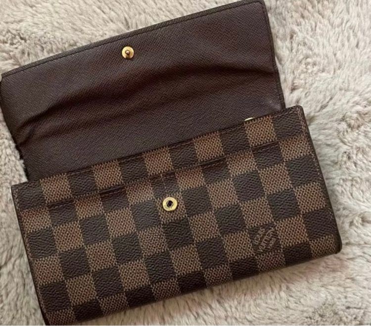 Louis Vuitton Sarah Long Bifold wallet Damier ของแท้ มือสอง รูปที่ 5