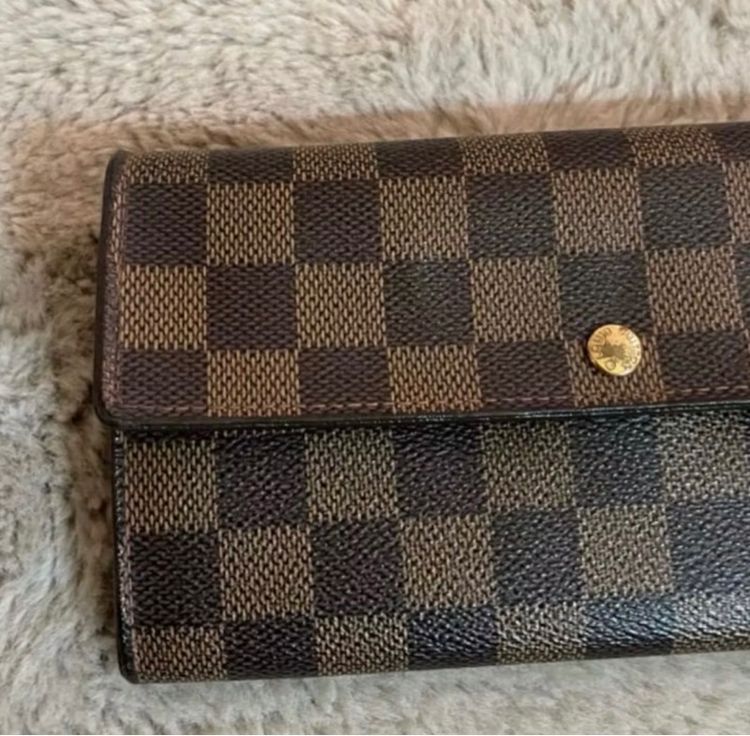 Louis Vuitton Sarah Long Bifold wallet Damier ของแท้ มือสอง รูปที่ 8
