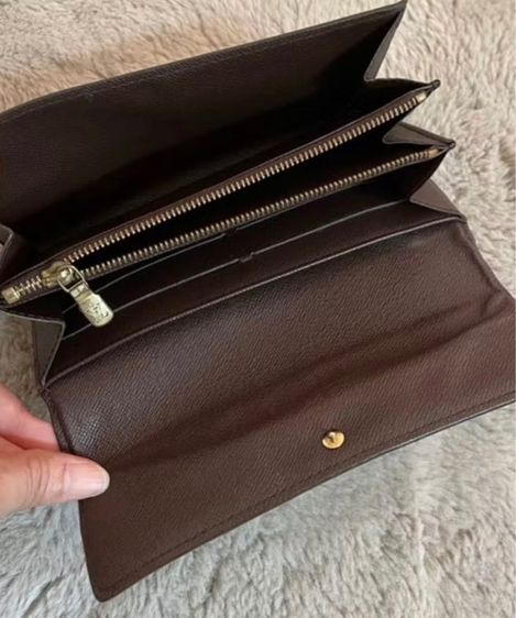 Louis Vuitton Sarah Long Bifold wallet Damier ของแท้ มือสอง รูปที่ 4