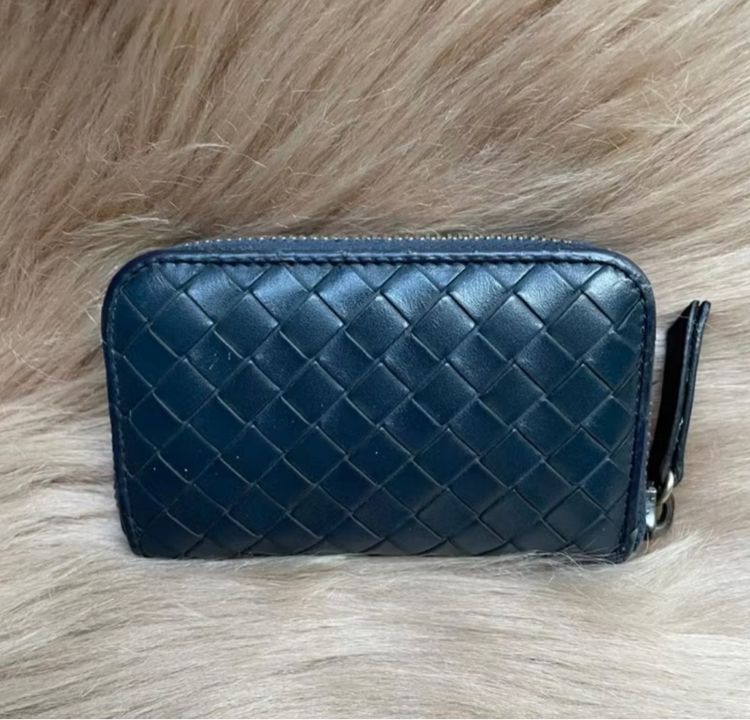 BOTTEGA VENETA Coin Case Card สี midnight มือสอง ของแท้ รูปที่ 8