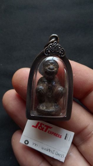 หนุมานเก่าเขาว่าหลวงพ่อสุ่นเลี่ยมเงินเก่าโบราณ