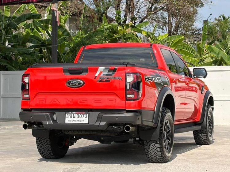 Ford Ranger 2022 Raptor 3.0L V6 Twin-Turbo EcoBoost 4x4 Pickup เบนซิน ไม่ติดแก๊ส เกียร์อัตโนมัติ ส้ม รูปที่ 4