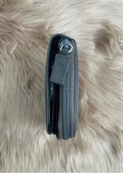 Prada Nylon Wallet สีเทา ของแท้ มือสอง รูปที่ 9