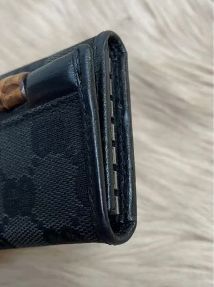 Gucci 6 key case GG canvas bamboo black มือสอง ของแท้ รูปที่ 8