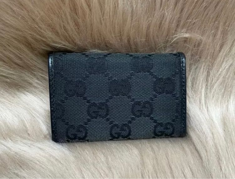Gucci 6 key case GG canvas bamboo black มือสอง ของแท้ รูปที่ 2