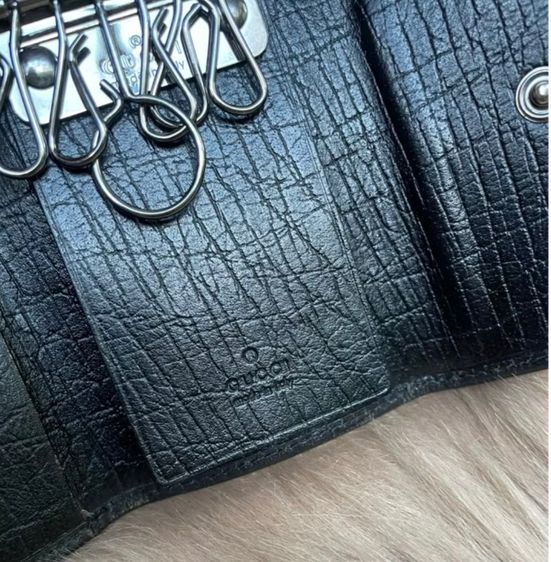 Gucci 6 key case GG canvas bamboo black มือสอง ของแท้ รูปที่ 7
