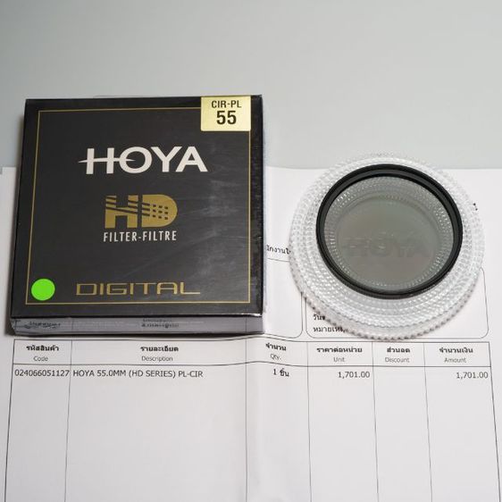 อื่นๆ Hoya HD CIR-PL ฟิลเตอร์ Poralize คุณภาพสูง size 55mm.