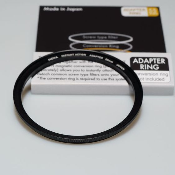 HOYA INSTANT ACTION ADAPTER RING และ CONVERSION RING SET size 55mm ชุดแม่เหล็กปลดเร็วสำหรับเปลี่ยนฟิลเตอร์เลนส์กล้องถ่ายรูป  รูปที่ 7