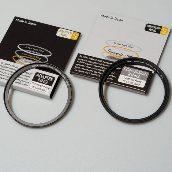 อื่นๆ HOYA INSTANT ACTION ADAPTER RING และ CONVERSION RING SET size 55mm ชุดแม่เหล็กปลดเร็วสำหรับเปลี่ยนฟิลเตอร์เลนส์กล้องถ่ายรูป 
