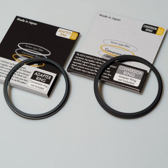 HOYA INSTANT ACTION ADAPTER RING และ CONVERSION RING SET size 55mm ชุดแม่เหล็กปลดเร็วสำหรับเปลี่ยนฟิลเตอร์เลนส์กล้องถ่ายรูป  รูปที่ 2