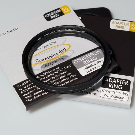 HOYA INSTANT ACTION ADAPTER RING และ CONVERSION RING SET size 55mm ชุดแม่เหล็กปลดเร็วสำหรับเปลี่ยนฟิลเตอร์เลนส์กล้องถ่ายรูป  รูปที่ 4
