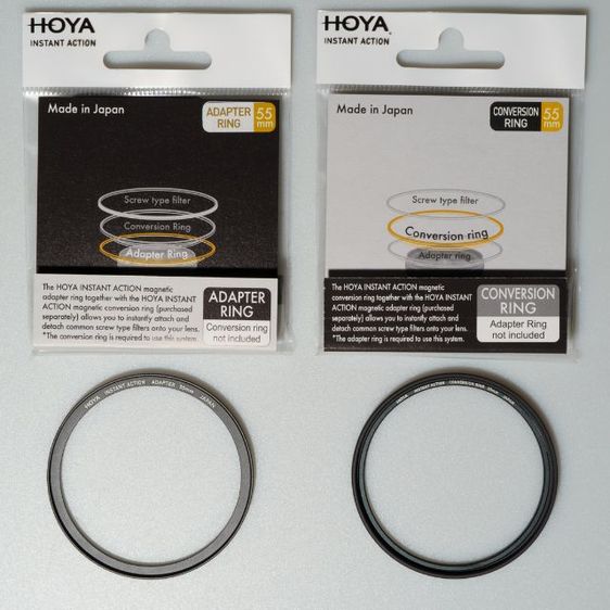 HOYA INSTANT ACTION ADAPTER RING และ CONVERSION RING SET size 55mm ชุดแม่เหล็กปลดเร็วสำหรับเปลี่ยนฟิลเตอร์เลนส์กล้องถ่ายรูป  รูปที่ 3