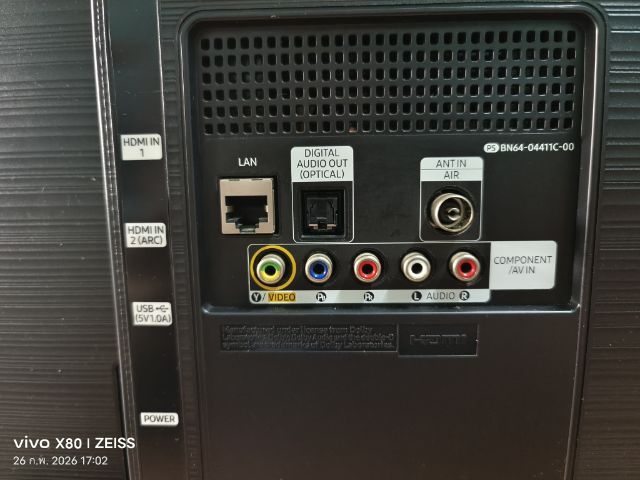 ขายสมาททีวี Samsung 32นิ้ว ดิจิตอลทีวีในตัว ต่อเน็ต Wifi youtube netfilx