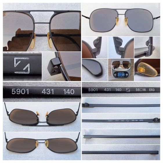 แว่นตาเยอรมันตะวันตกผู้ให้กำเนิดเลนส์กระจกพระเจ้า CARL ZEISS JENA โมเดลอะเวียร์เตอร์–สี่เหลี่ยมนักบิน–สิงห์ดำ เลนส์กระจกคริสตัล ออริจินัล CARL ZEISS JENA สีน้ำตาล–สว่าง...Authentic Vintage CARL ZEISS JENA handcrafted in West Germamy รูปที่ 6