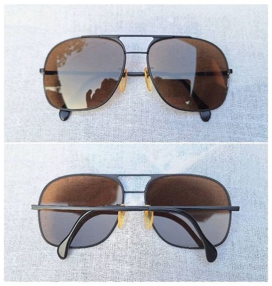 แว่นตาเยอรมันตะวันตกผู้ให้กำเนิดเลนส์กระจกพระเจ้า CARL ZEISS JENA โมเดลอะเวียร์เตอร์–สี่เหลี่ยมนักบิน–สิงห์ดำ เลนส์กระจกคริสตัล ออริจินัล CARL ZEISS JENA สีน้ำตาล–สว่าง...Authentic Vintage CARL ZEISS JENA handcrafted in West Germamy รูปที่ 4