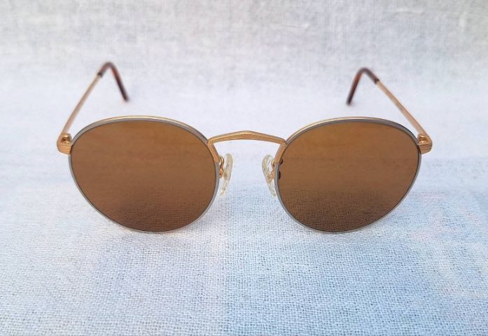 แว่นตาแฮนด์คราฟท์ฝรั่งเศส 2 กษัตริย์  LOGO PARIS มือหนึ่ง New Old Stock โมเดลอาร์ติสท์ หยดน้ำ–แพนโต้ จอห์น เลนนอน เลนส์กระจกคริสตัลญี่ปุ่น UNION COLOR สีน้ำตาลคาราเมล–สว่าง...Authentic Vintage LOGO PARIS Handcrafted in France รูปที่ 11