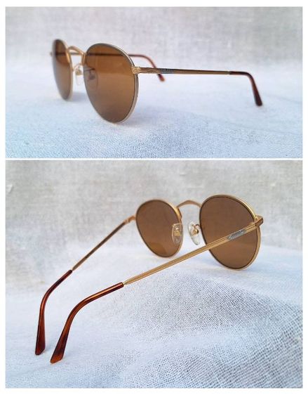 แว่นตาแฮนด์คราฟท์ฝรั่งเศส 2 กษัตริย์  LOGO PARIS มือหนึ่ง New Old Stock โมเดลอาร์ติสท์ หยดน้ำ–แพนโต้ จอห์น เลนนอน เลนส์กระจกคริสตัลญี่ปุ่น UNION COLOR สีน้ำตาลคาราเมล–สว่าง...Authentic Vintage LOGO PARIS Handcrafted in France รูปที่ 12