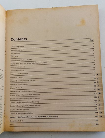 หนังสือ Porsche 911 Automotive Repair Manual 1965 thru 1989 Coupe, Targa and Cabriolet รูปที่ 3
