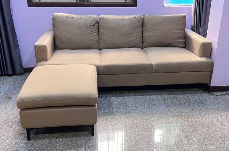 โซฟาแบรนด์Koncept โคงเหล็ก ถอดซักได้ สภาพมหม่ มีตำหนินิดเดียวตามรูป ไม่มีผลต่อการใช้งาน  รูปที่ 5