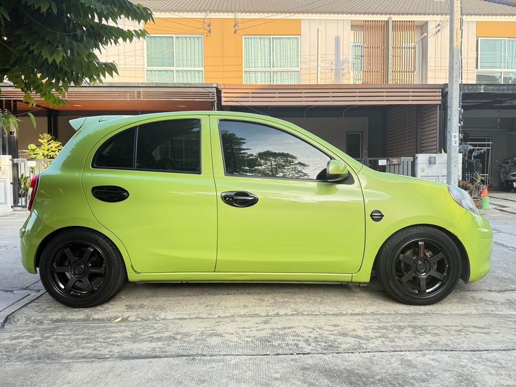 Nissan March 2012 1.2 E Sedan เบนซิน ไม่ติดแก๊ส เกียร์อัตโนมัติ เขียว รูปที่ 3