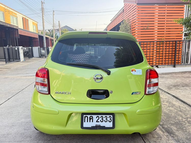 Nissan March 2012 1.2 E Sedan เบนซิน ไม่ติดแก๊ส เกียร์อัตโนมัติ เขียว รูปที่ 4