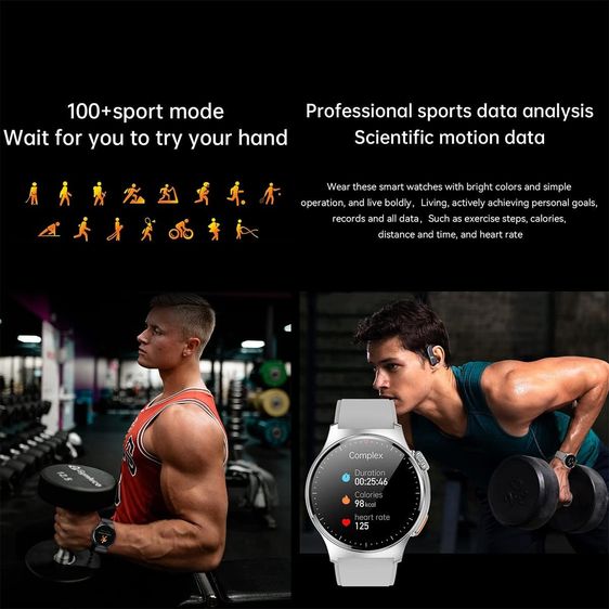 Smart Watch รุ่น QW49 จอสัมผัส กันน้ำ แบตอึด แถมสายยางฟรี รูปที่ 12