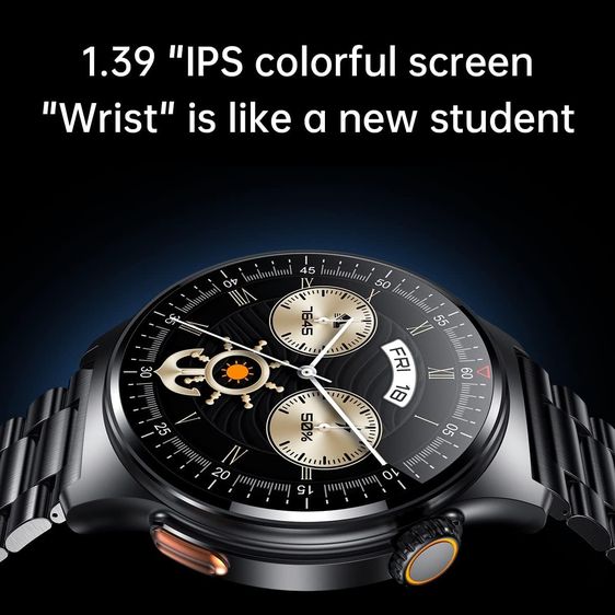 Smart Watch รุ่น QW49 จอสัมผัส กันน้ำ แบตอึด แถมสายยางฟรี รูปที่ 3