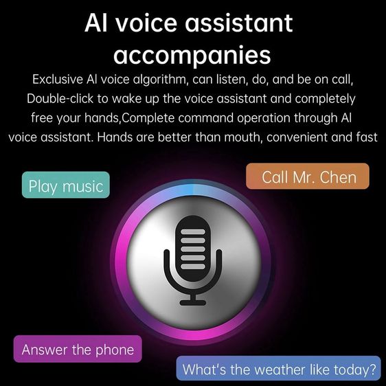 Smart Watch รุ่น QW49 จอสัมผัส กันน้ำ แบตอึด แถมสายยางฟรี รูปที่ 5