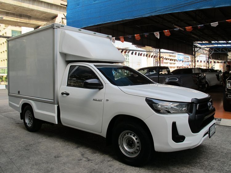 Toyota Hilux Revo 2022 2.4 Entry Van ดีเซล ไม่ติดแก๊ส เกียร์ธรรมดา ขาว รูปที่ 2