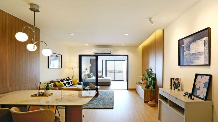 มีบางส่วน ขายคอนโดนิว เดอะ ทรีโอ การ์เด้น ชั้น 15 ทำเลดี เดินทางสะดวก