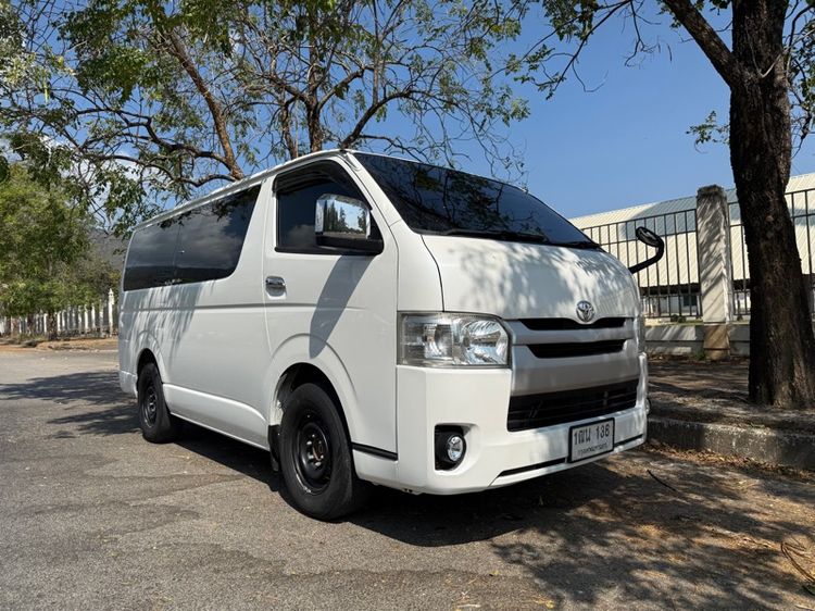Toyota Hiace 2014 3.0 Economy Van ดีเซล ไม่ติดแก๊ส เกียร์ธรรมดา ขาว รูปที่ 4