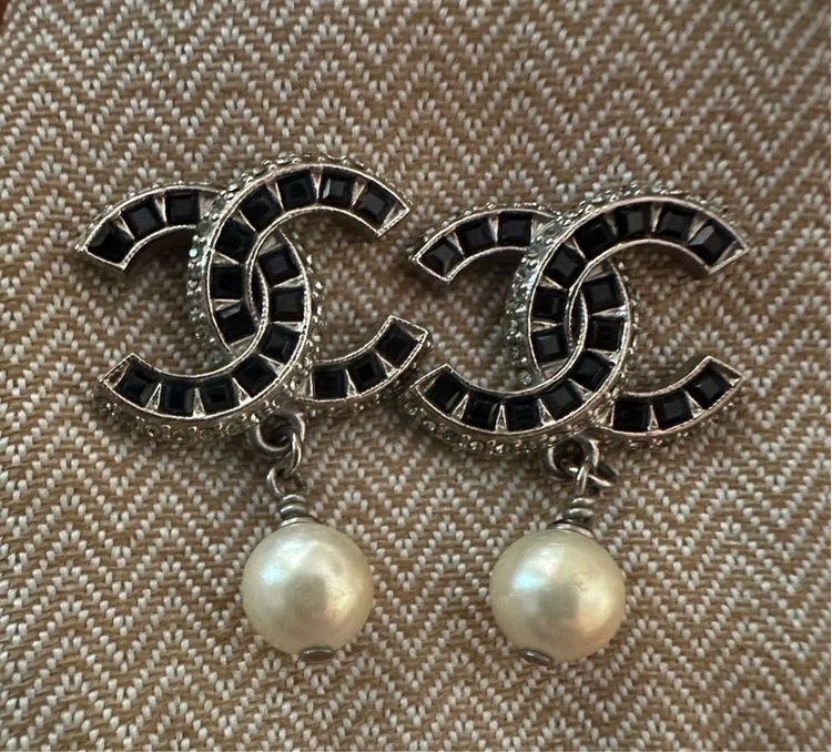 เงิน ต่างหู Chanel Vintage 