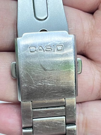 Casio MTD-1070 Diver Style 100M หน้าปัดดํา ขอบน้ําเงิน สายสแตนเลส ทรงสปอร์ต รูปที่ 6