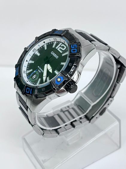 Casio MTD-1070 Diver Style 100M หน้าปัดดํา ขอบน้ําเงิน สายสแตนเลส ทรงสปอร์ต รูปที่ 9