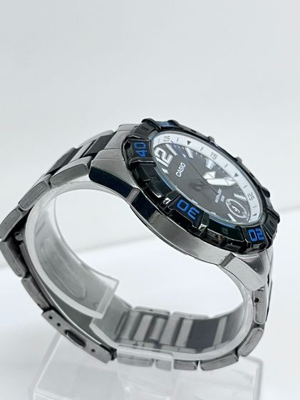 Casio MTD-1070 Diver Style 100M หน้าปัดดํา ขอบน้ําเงิน สายสแตนเลส ทรงสปอร์ต รูปที่ 11