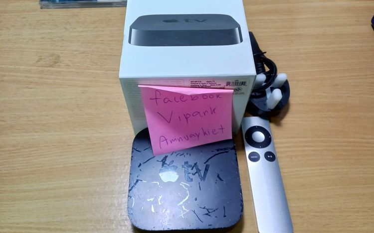 Apple tv a1469 ใช้งานได้ปกติ อุปกรณ์กล่องครบ อัพ iOS 26 ให้แล้ว 