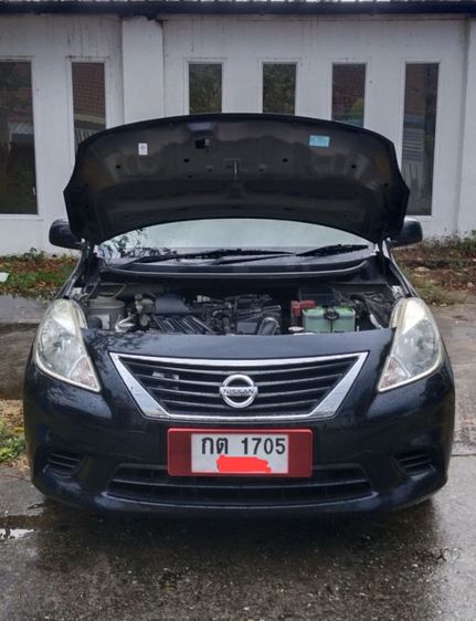 Nissan Almera 2012 1.2 E Sedan เบนซิน ไม่ติดแก๊ส เกียร์ธรรมดา ดำ