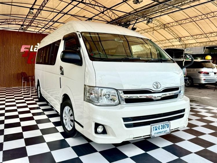 Toyota Commuter 2013 2.7 Van เบนซิน ไม่ติดแก๊ส เกียร์ธรรมดา ขาว รูปที่ 3