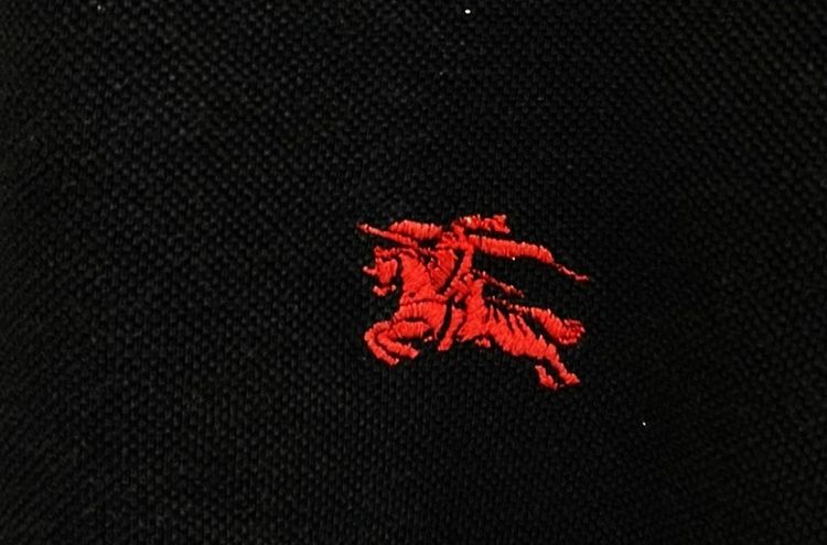 BURBERRY of LONDON, short-sleeved pique fabric polo shirt รูปที่ 5