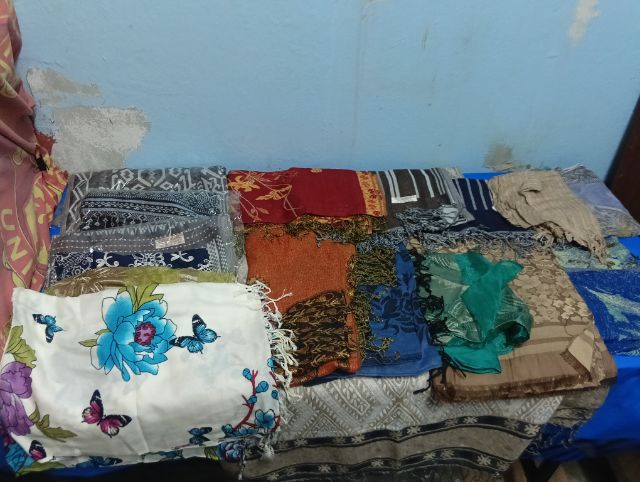 เสื้อลายลูกไม้กับผ้าพันคอขนาน67-170ซม. รูปที่ 8