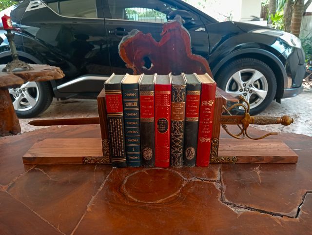ฝรั่งเศส..ที่คั่นหนังสือเนื้อไม้จริงโลหะแท้เก่าโบราณจากฝรั่งเศสขนาดใหญ่สภาพเยี่ยม รูปที่ 15