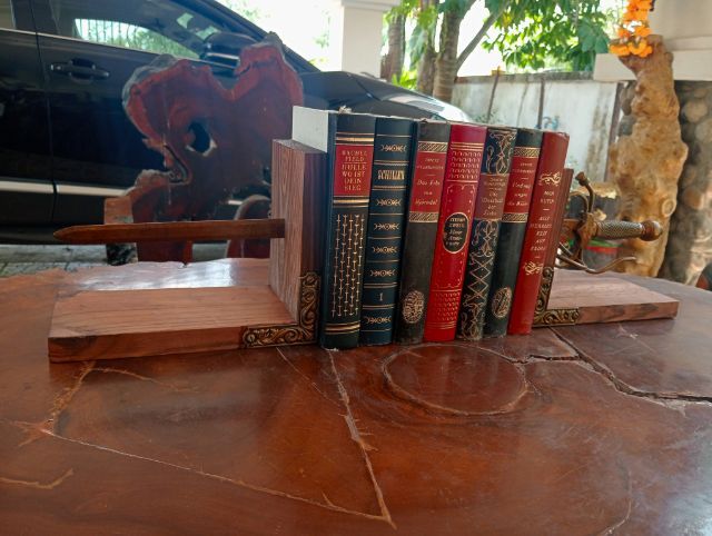 ฝรั่งเศส..ที่คั่นหนังสือเนื้อไม้จริงโลหะแท้เก่าโบราณจากฝรั่งเศสขนาดใหญ่สภาพเยี่ยม รูปที่ 13