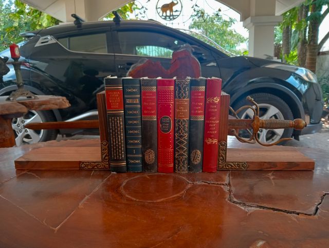 ฝรั่งเศส..ที่คั่นหนังสือเนื้อไม้จริงโลหะแท้เก่าโบราณจากฝรั่งเศสขนาดใหญ่สภาพเยี่ยม รูปที่ 9