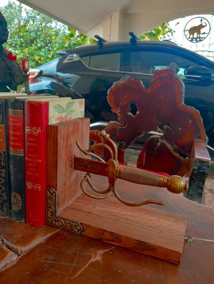 ฝรั่งเศส..ที่คั่นหนังสือเนื้อไม้จริงโลหะแท้เก่าโบราณจากฝรั่งเศสขนาดใหญ่สภาพเยี่ยม รูปที่ 14