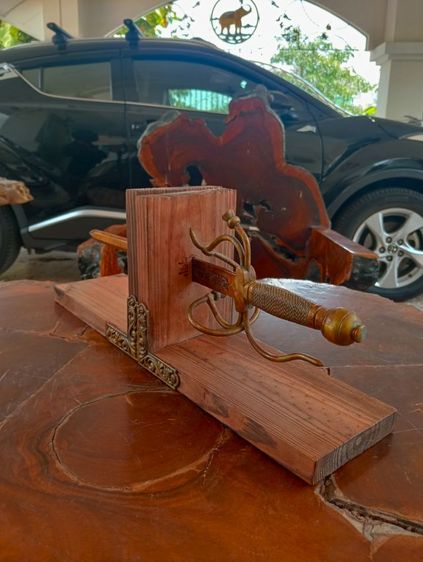 ฝรั่งเศส..ที่คั่นหนังสือเนื้อไม้จริงโลหะแท้เก่าโบราณจากฝรั่งเศสขนาดใหญ่สภาพเยี่ยม รูปที่ 12