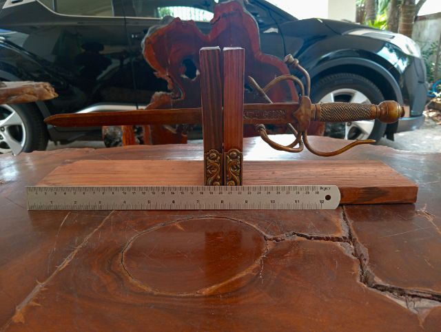 ฝรั่งเศส..ที่คั่นหนังสือเนื้อไม้จริงโลหะแท้เก่าโบราณจากฝรั่งเศสขนาดใหญ่สภาพเยี่ยม รูปที่ 10